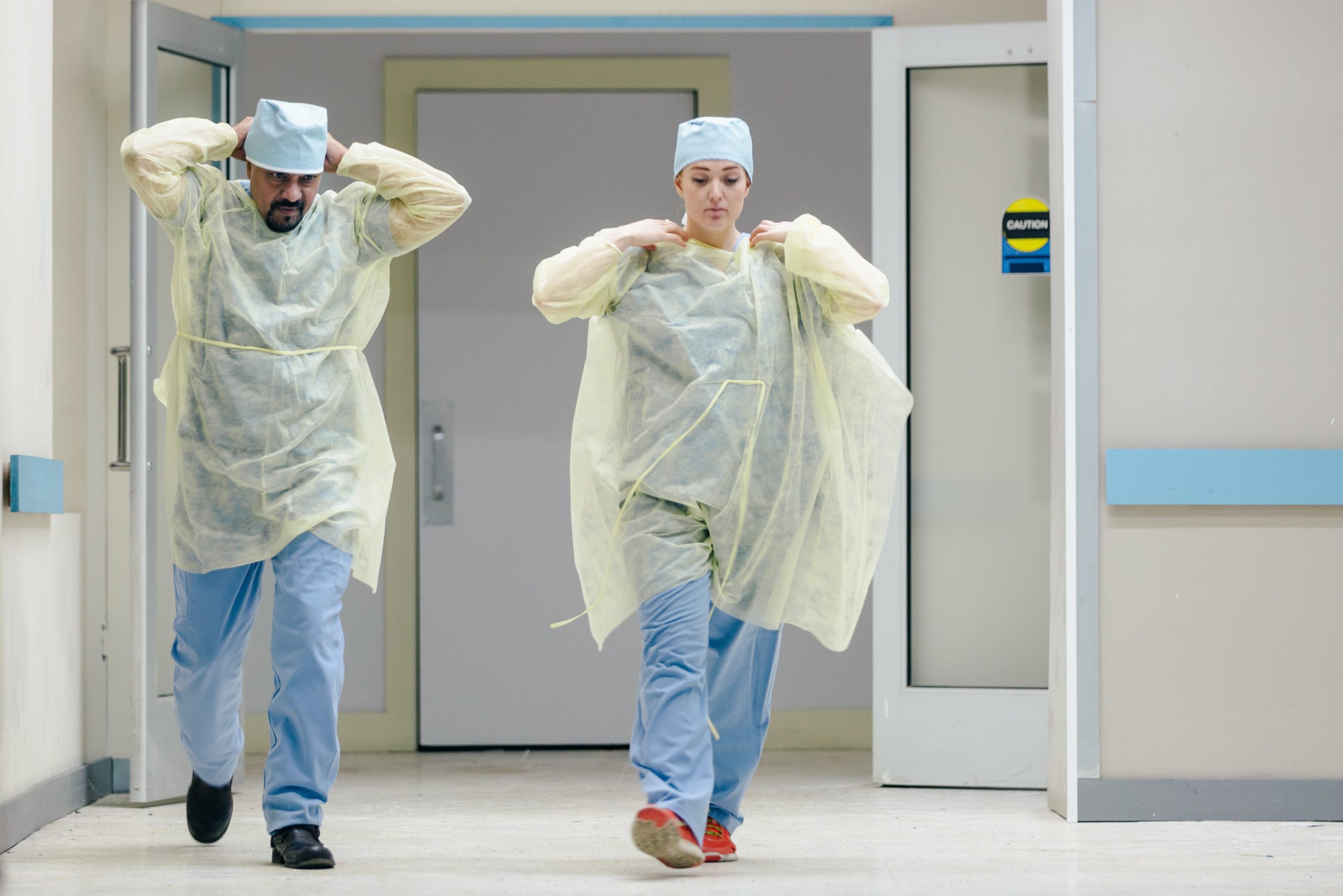 8. time-to-get-to-work Doctors getting ready
